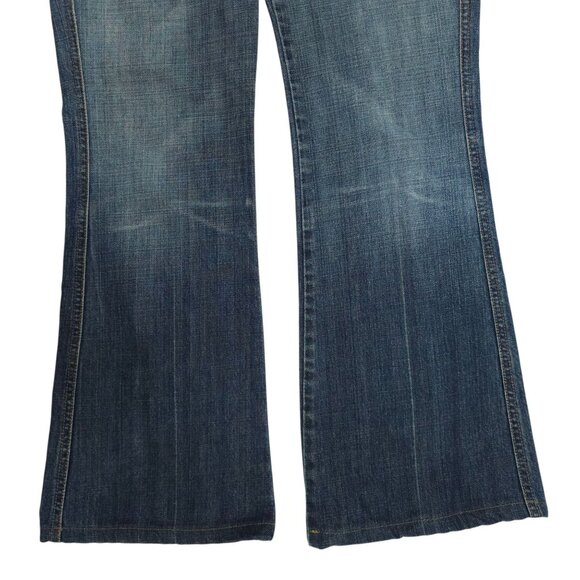 Seven 7 For All Mankind A Pocket Jeans READ Womens 29 Low Rise Distressed Denim - Picture 11 of 16